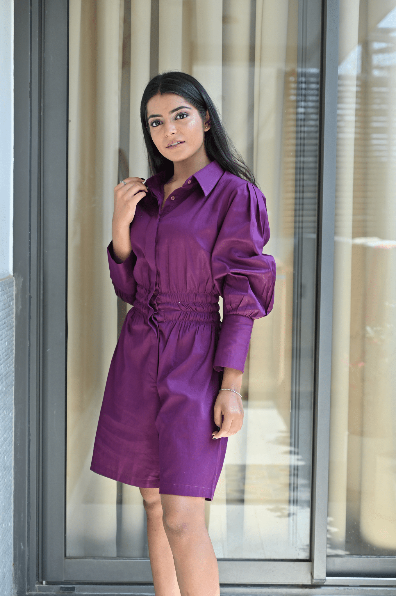 Purple Play Suit