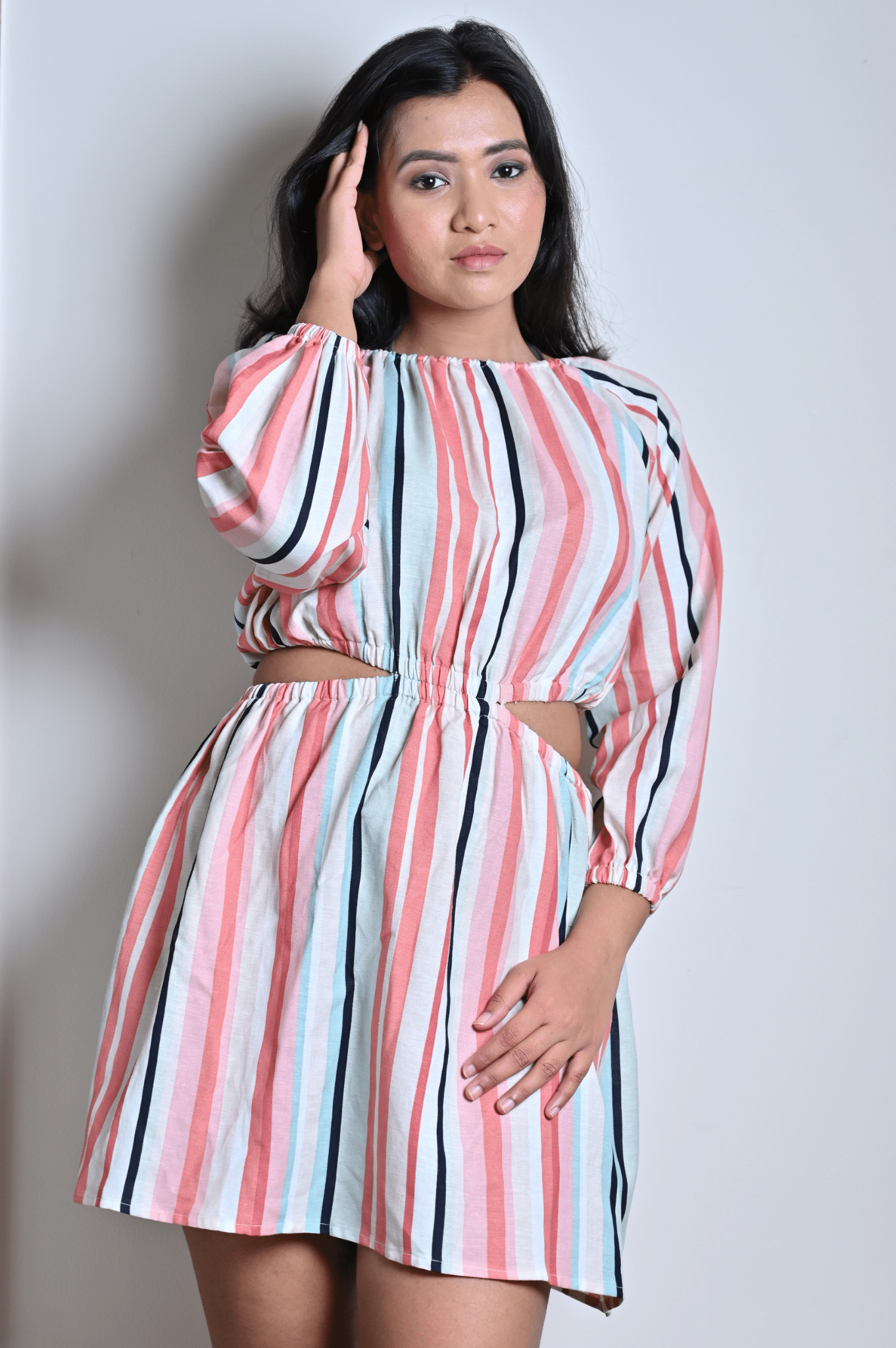 Multi Color Lines Dress