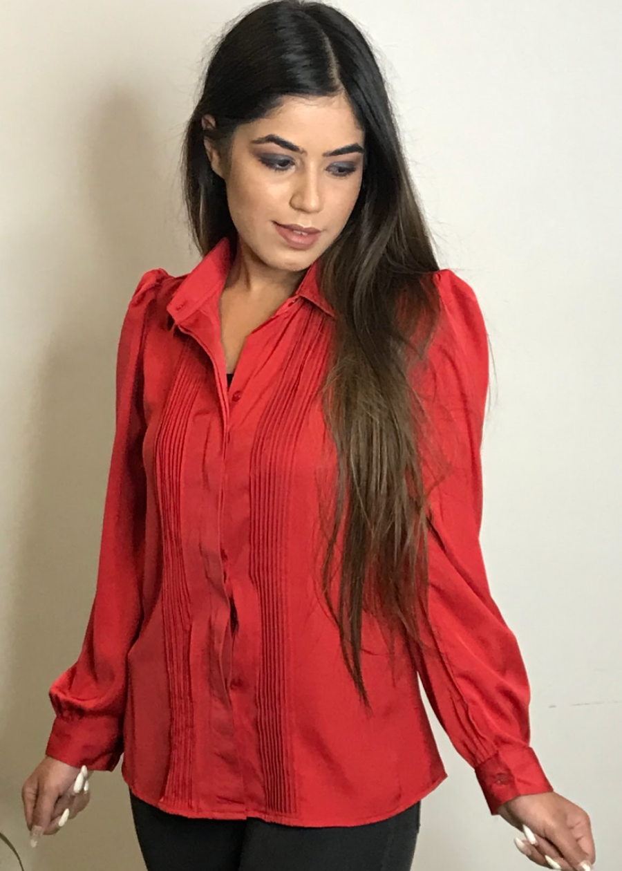 Pin tucks top