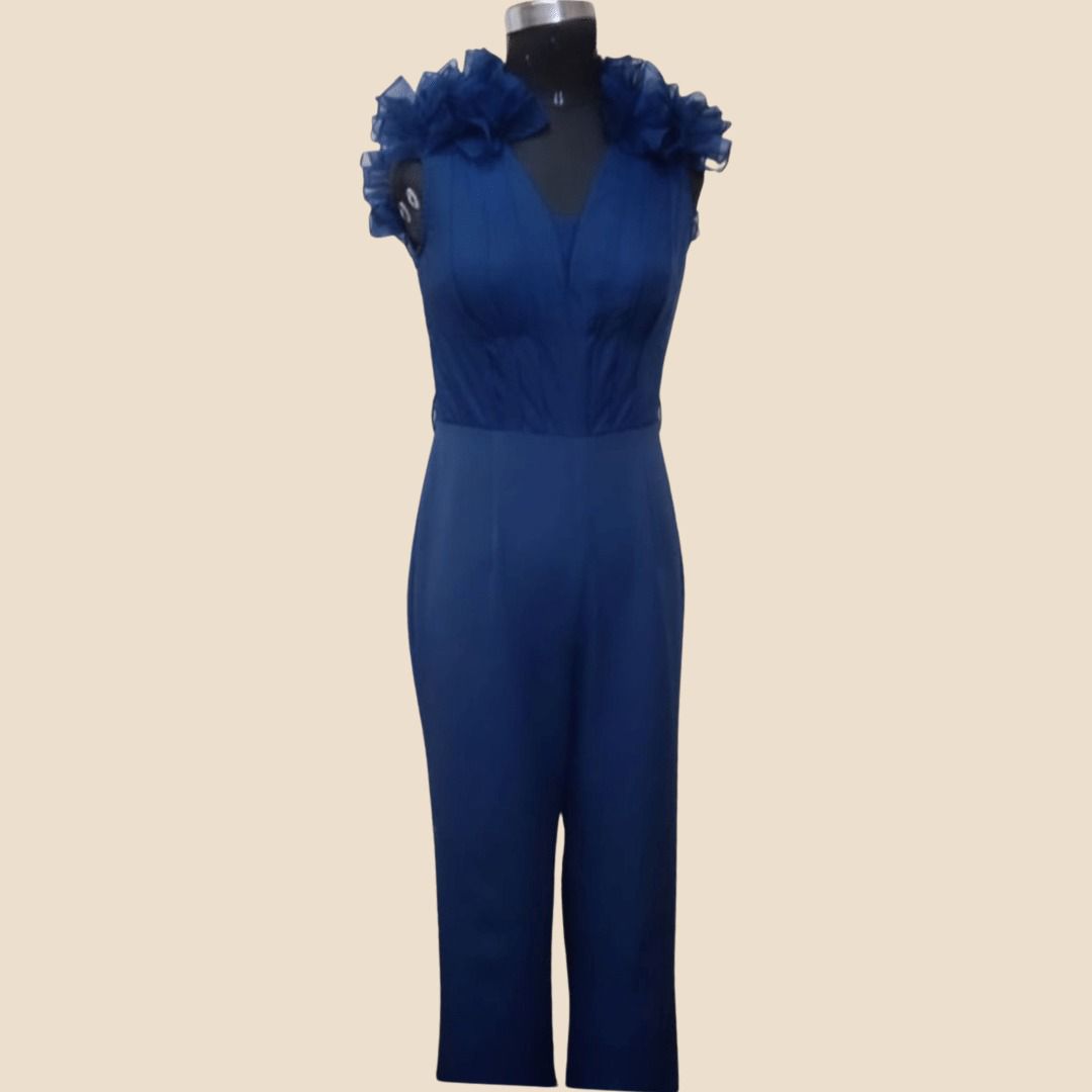 Organza Draped Jumpsuit