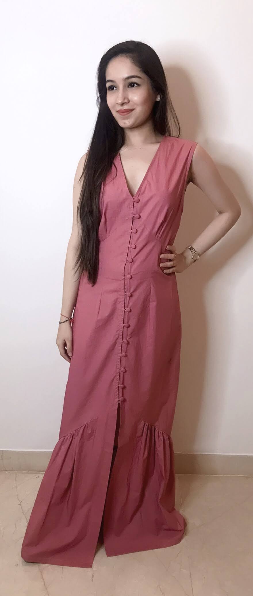 Dark Pink Maxi Dress