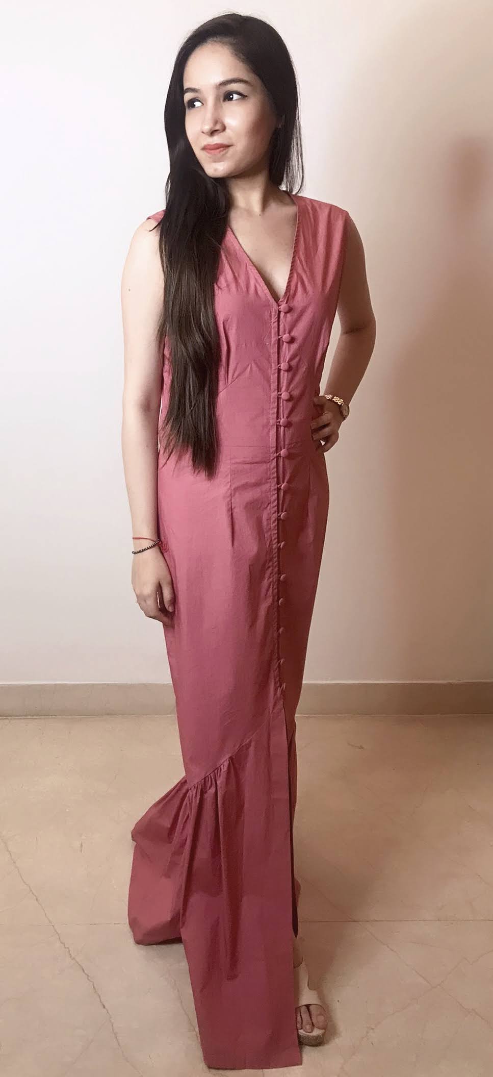Dark Pink Maxi Dress