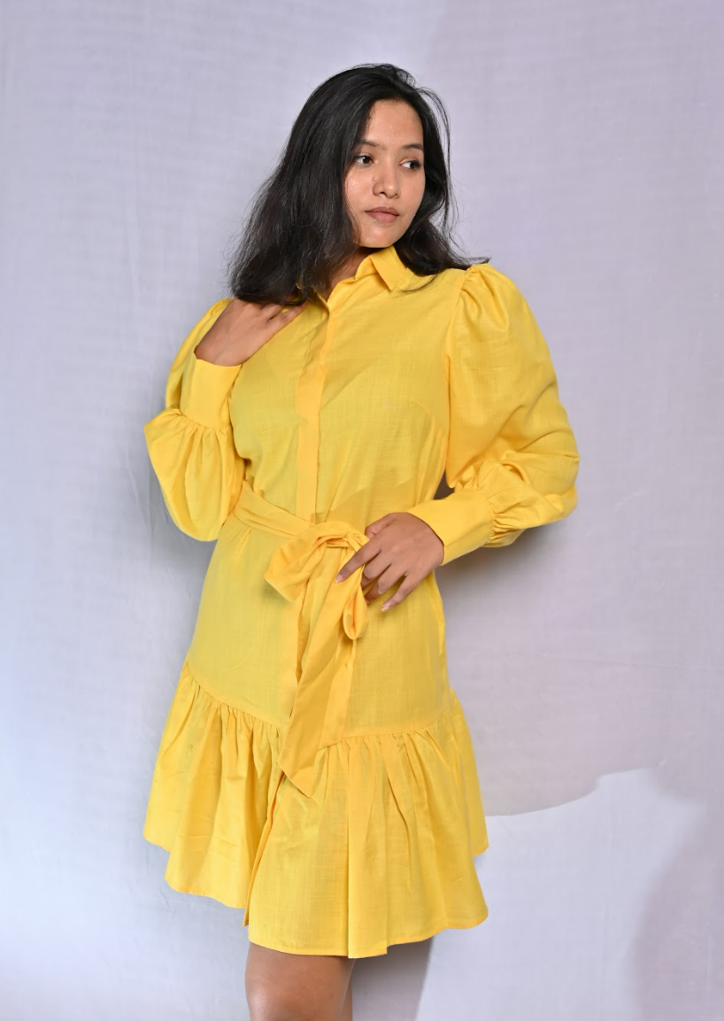 Yellow Frill Dress