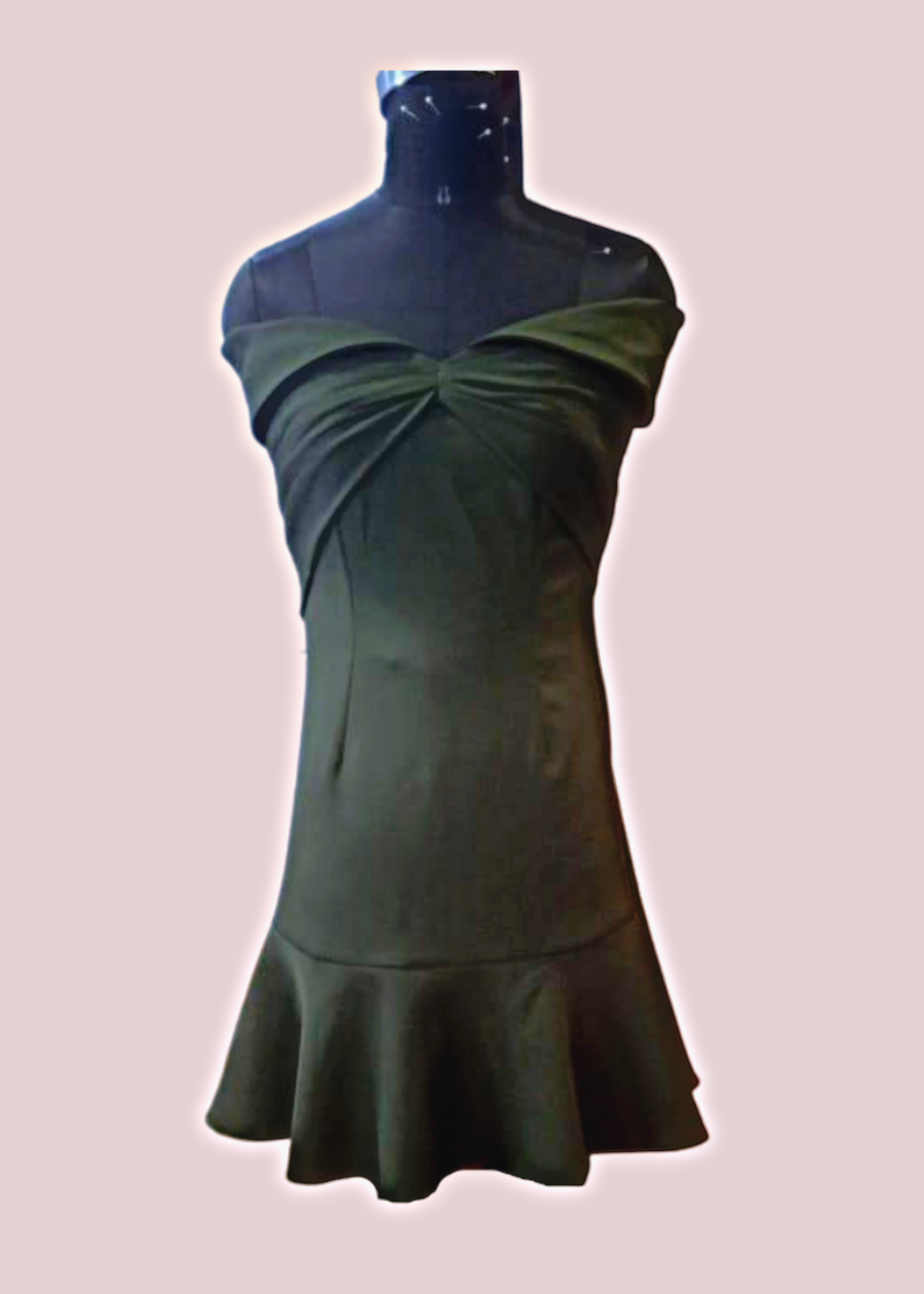 Olive Fitted Dress