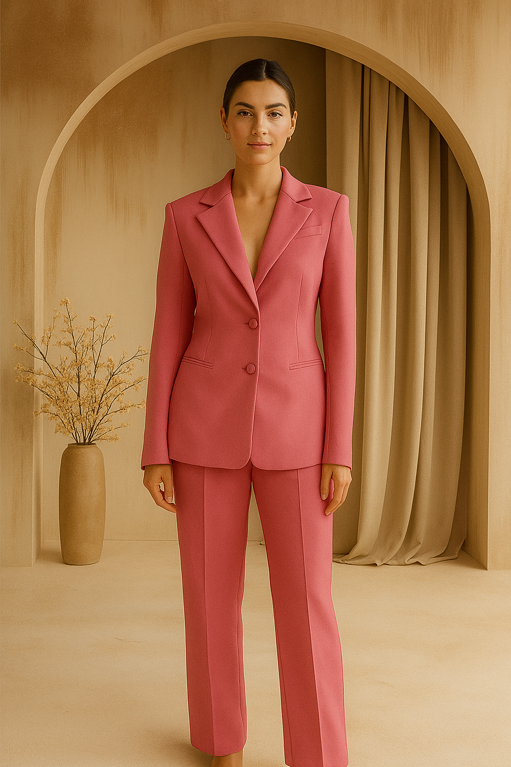 Pastel Pink Blazer Co-ord Set
