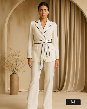 Black & White Blazer Co-ord Set