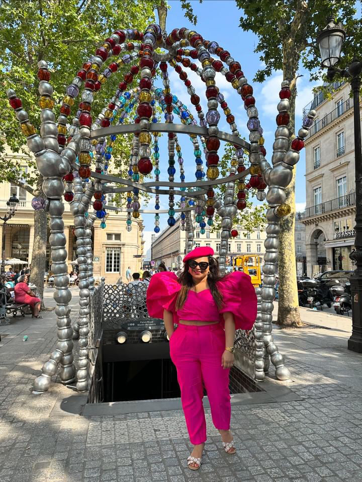 Hot Pink Sleeves Co-ord Set