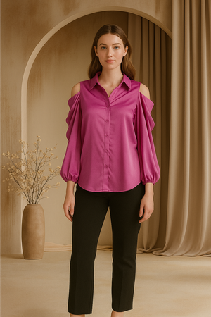 Cowl Sleeves Top