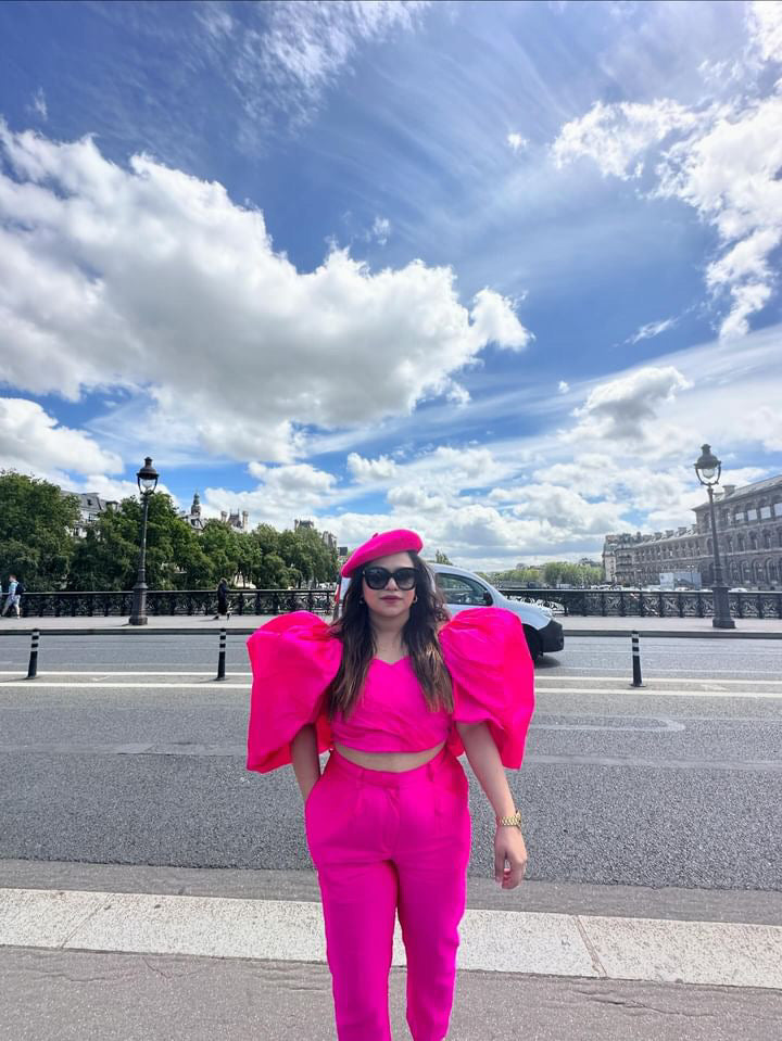 Hot Pink Sleeves Co-ord Set