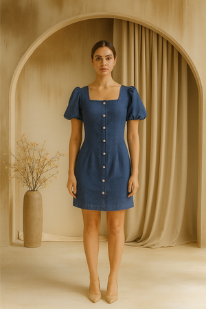 Denim Short Dress