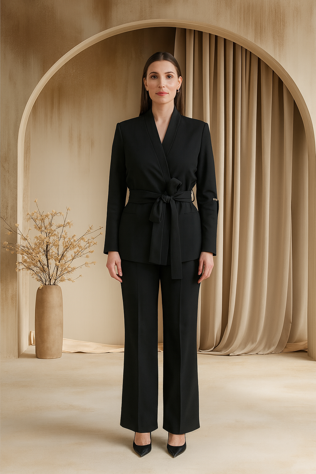 Black Blazer Co-ord Set