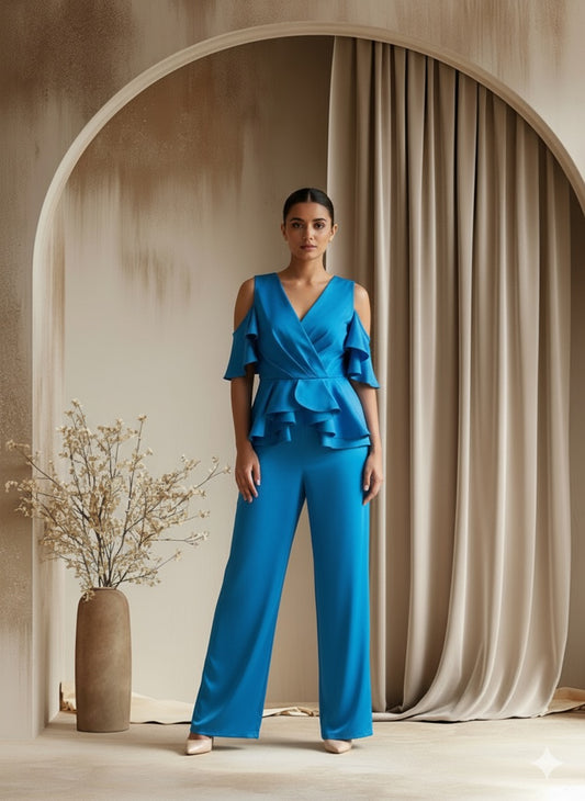 Layered Top and Pant Co-ord Set