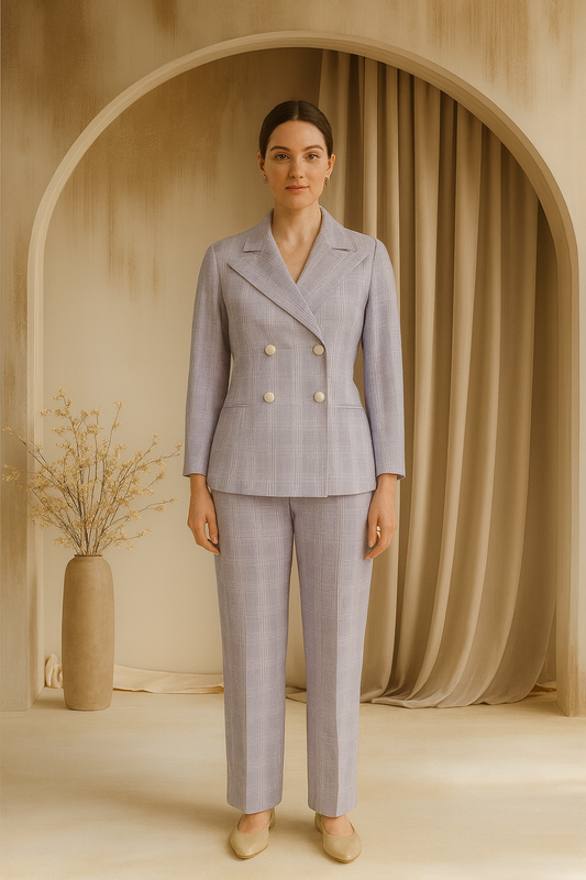 Cotton Blazer Co-ord Set