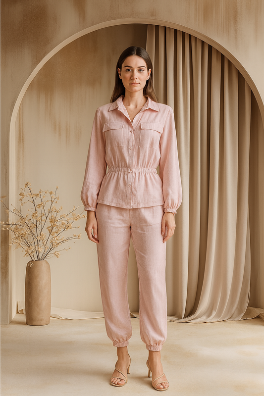 Cotton Shirt Co-ord Set