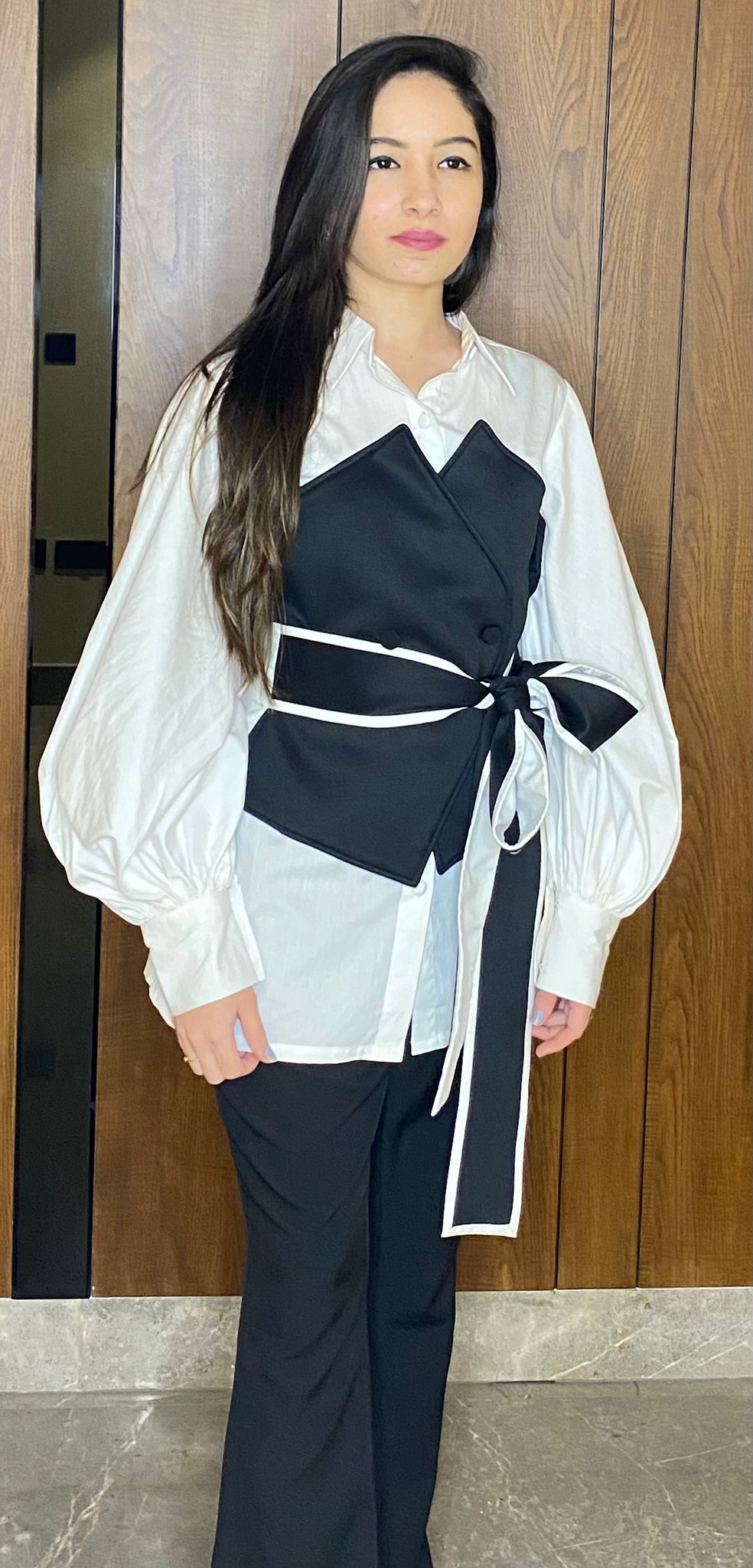 Black & White Corset Coord Set