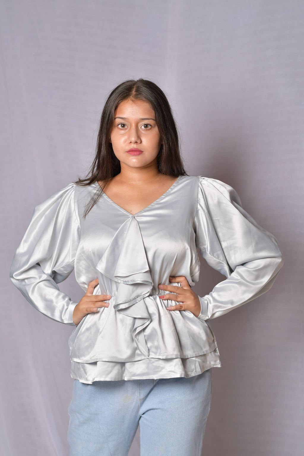 Silver Grey Top