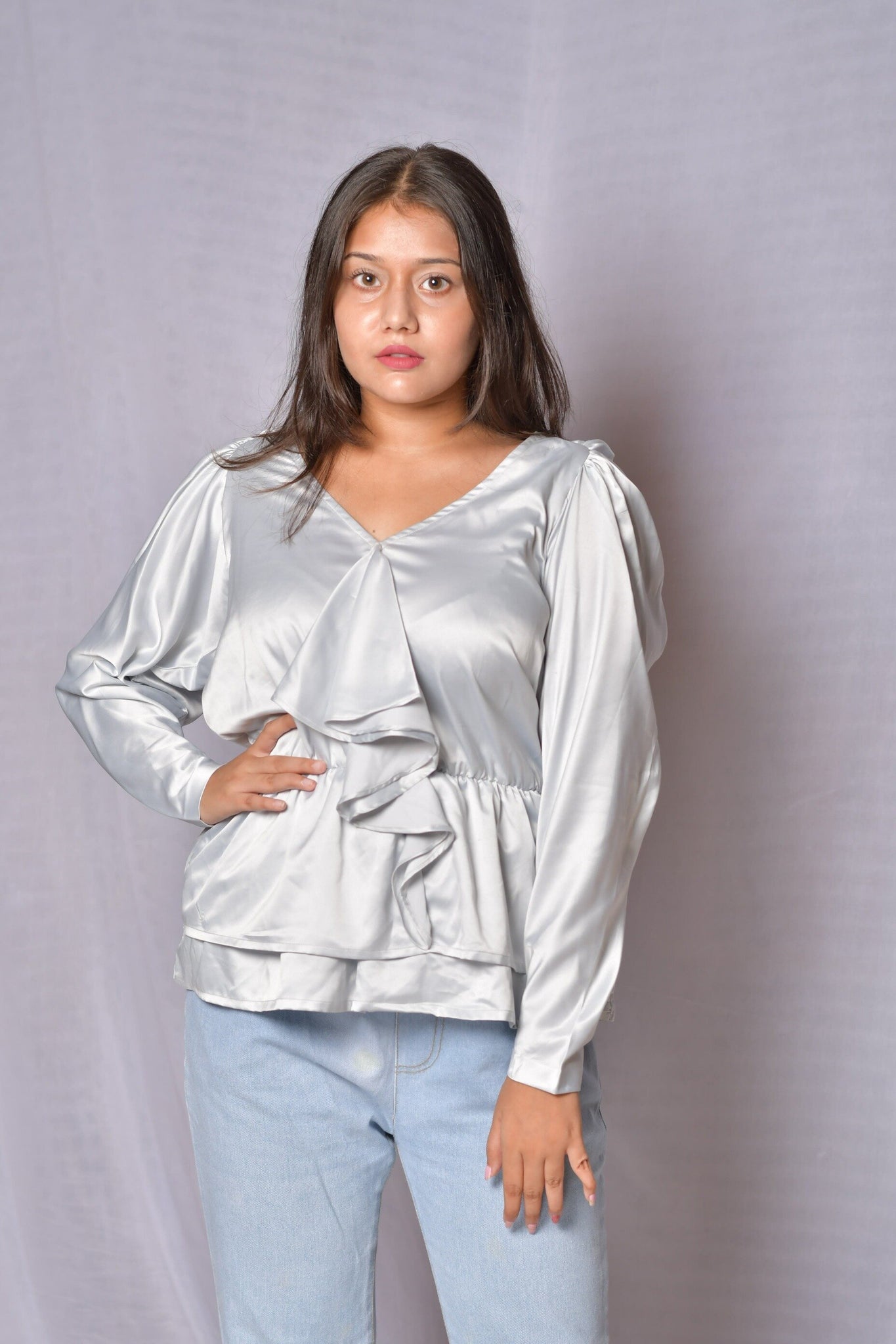 Silver Grey Top