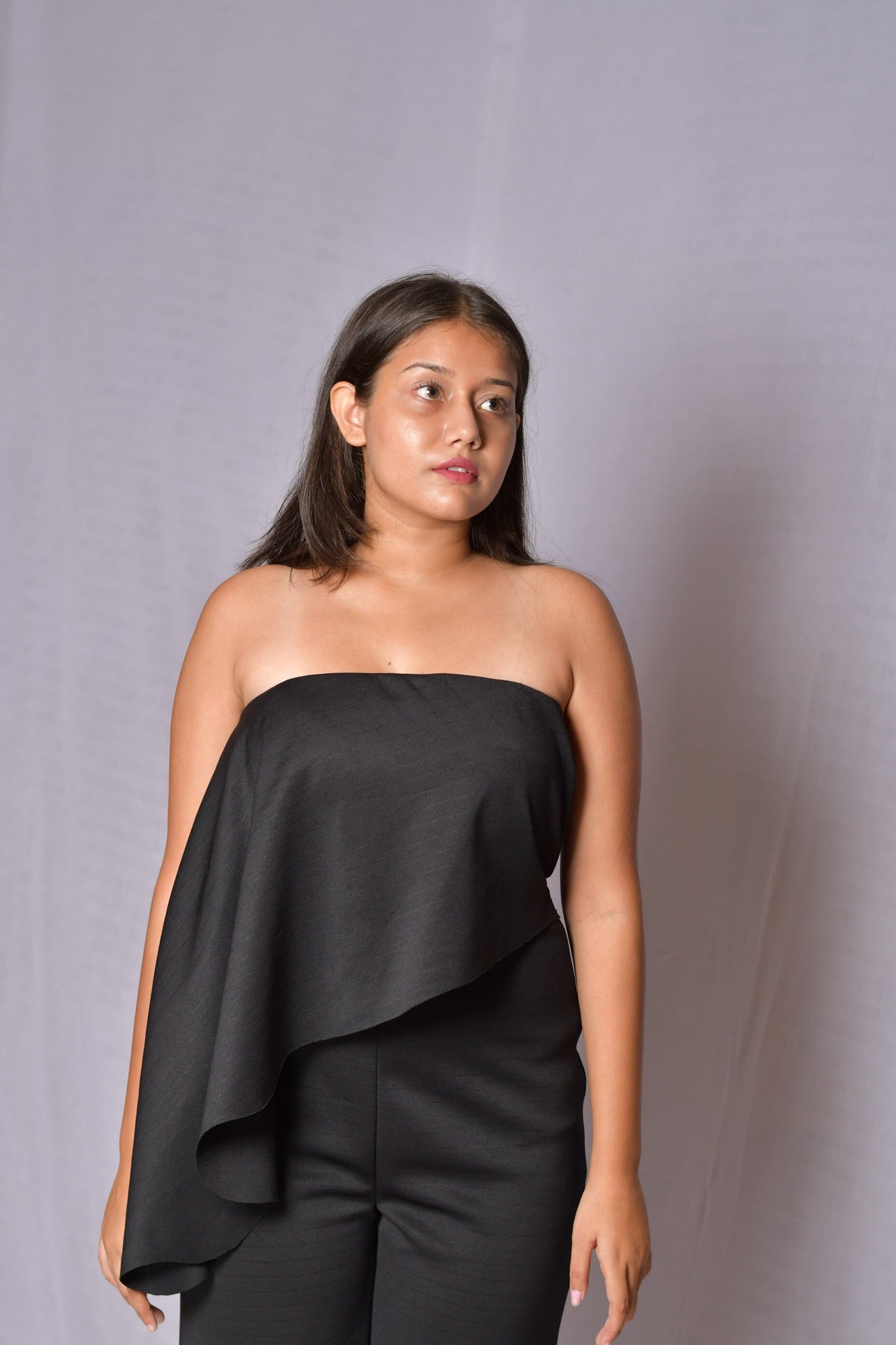 Off Shoulder Black Jumpsuit