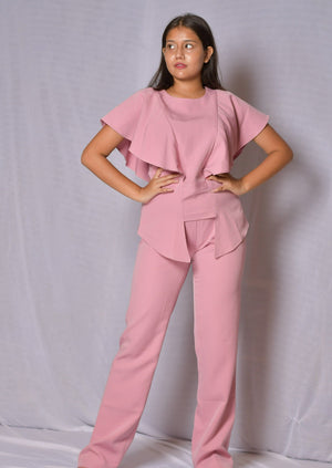 Pink Flaps Coord Set