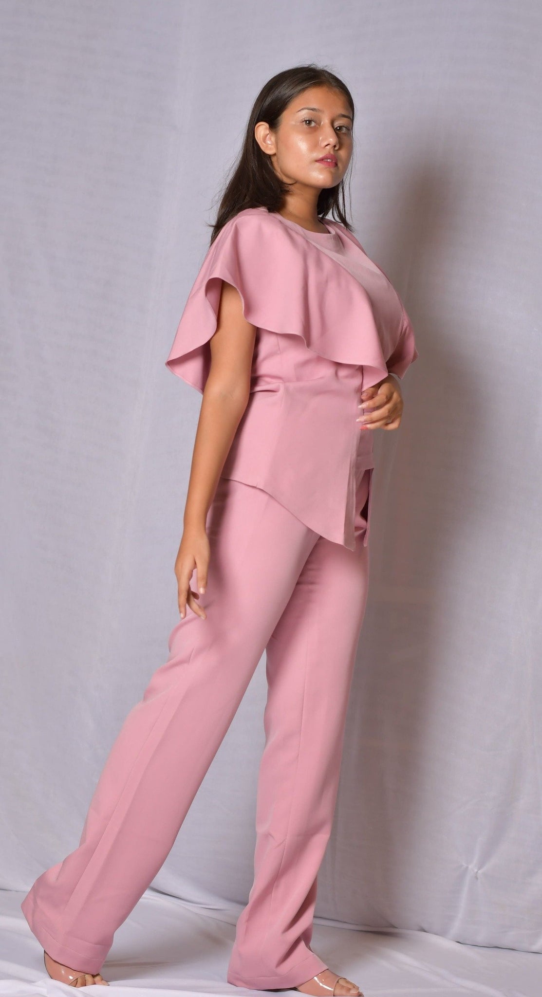 Pink Flaps Coord Set