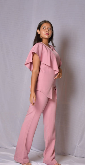 Pink Flaps Coord Set