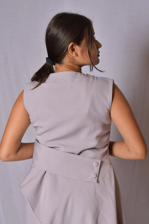 Grey High Low Coord Set