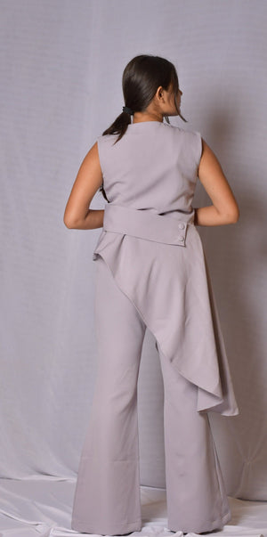 Grey High Low Coord Set