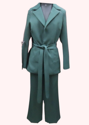 Bottle Green Blazer Co-ord Set