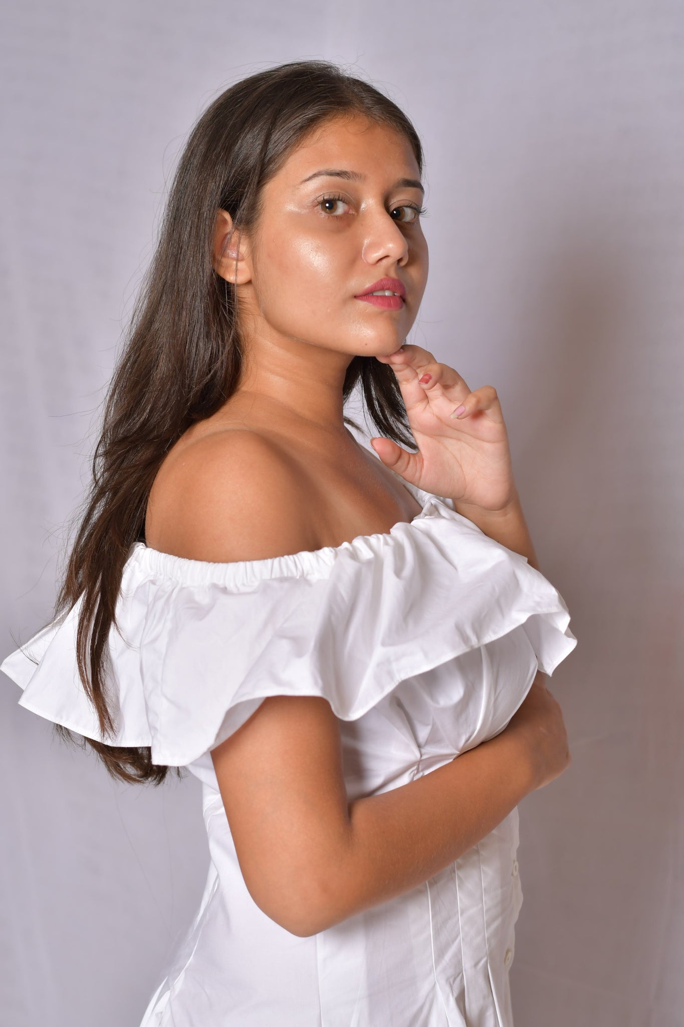 White Off Shoulder Dress
