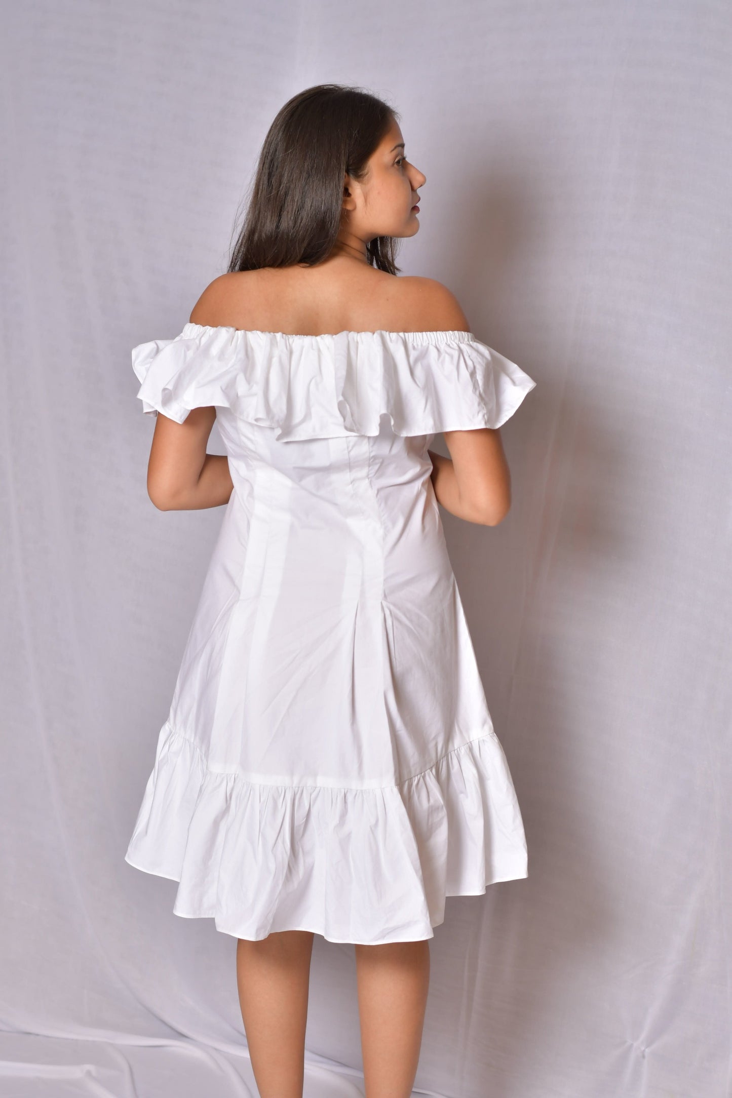 White Off Shoulder Dress