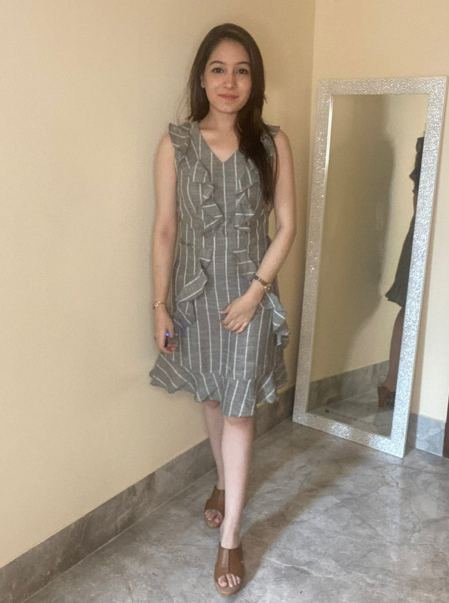 Grey Lines Dress