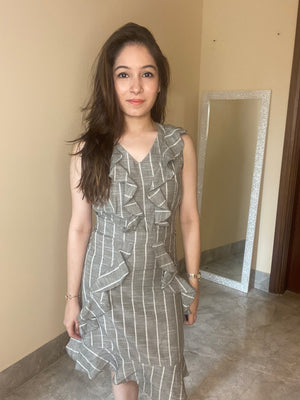 Grey Lines Dress