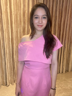 Pink Side Ways Dress