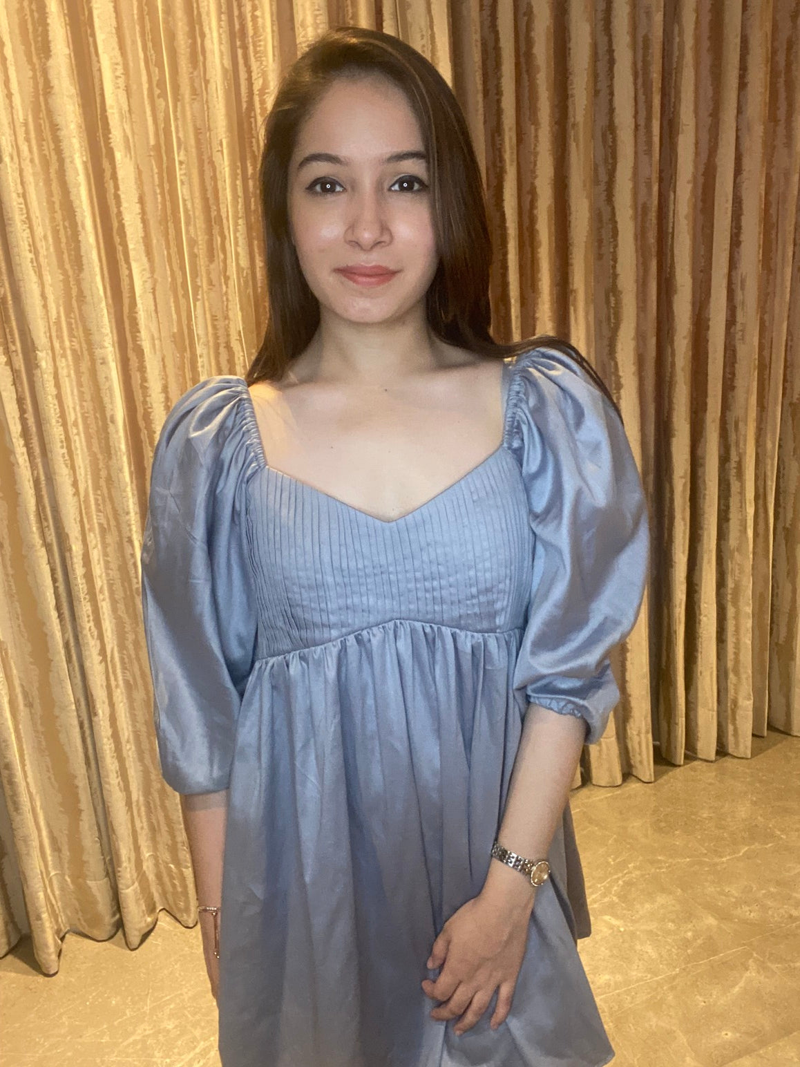 Grey Flared Dress
