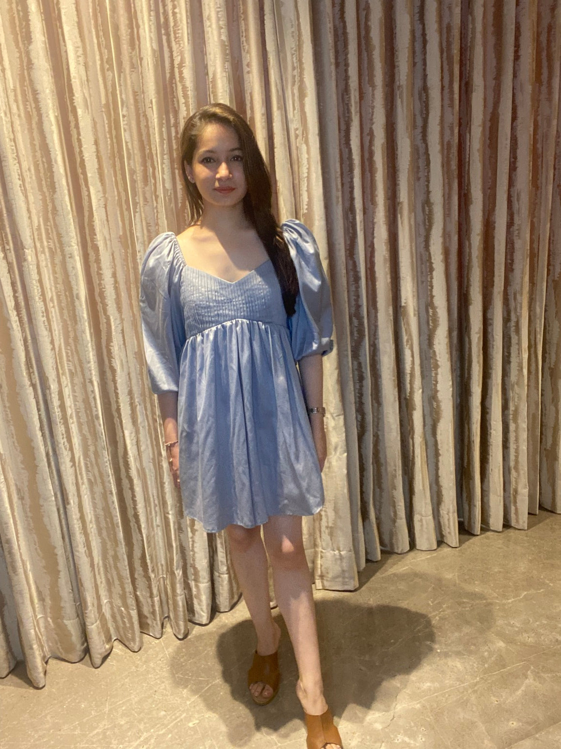 Grey Flared Dress