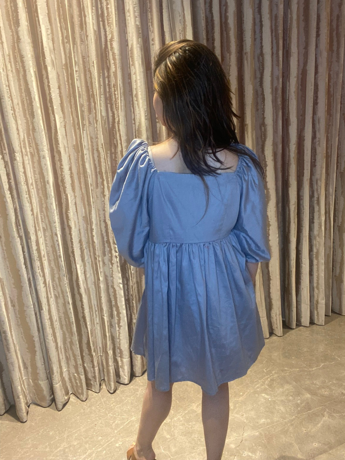 Grey Flared Dress