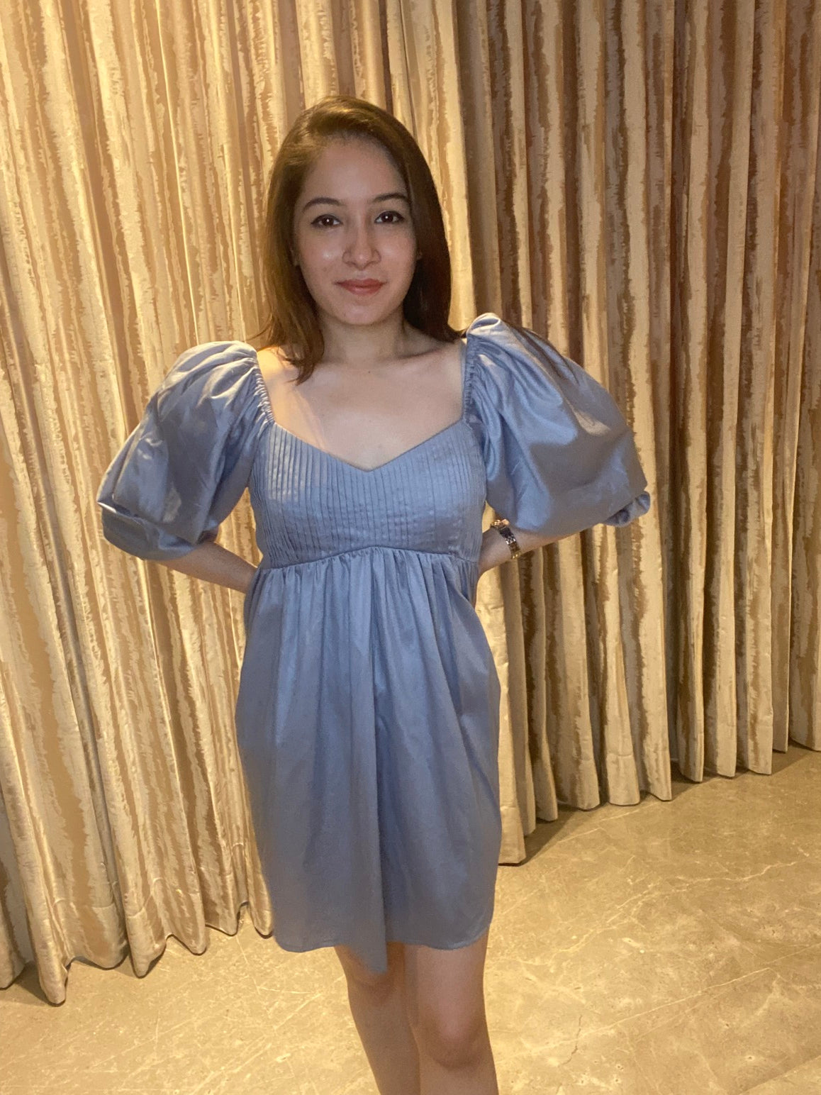 Grey Flared Dress