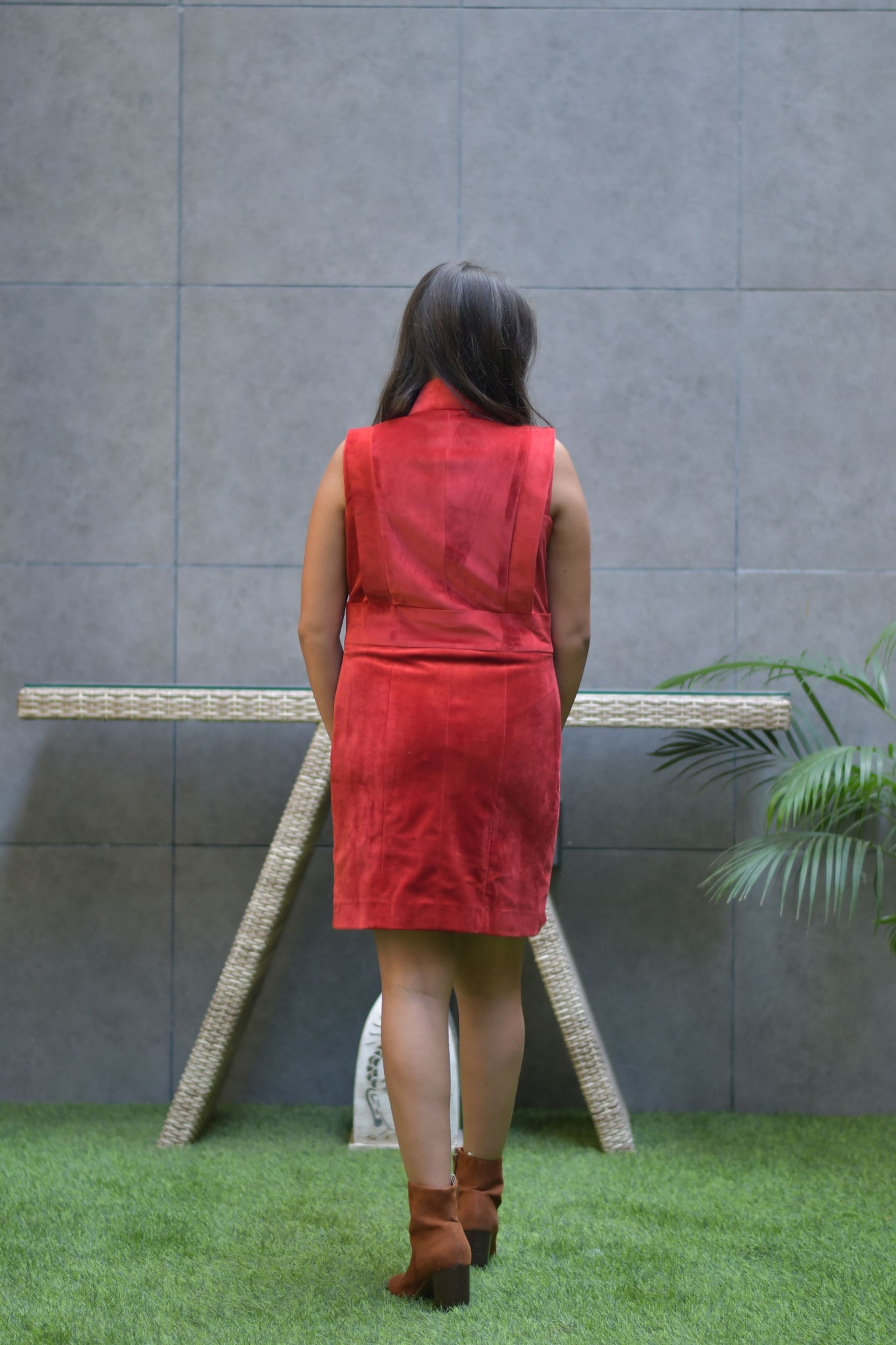 Red Velvet Dress