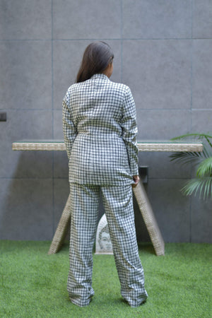 Black and White Tweed Set
