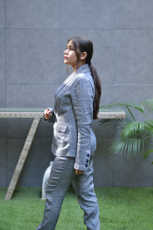 Woollen Blue Coord Set
