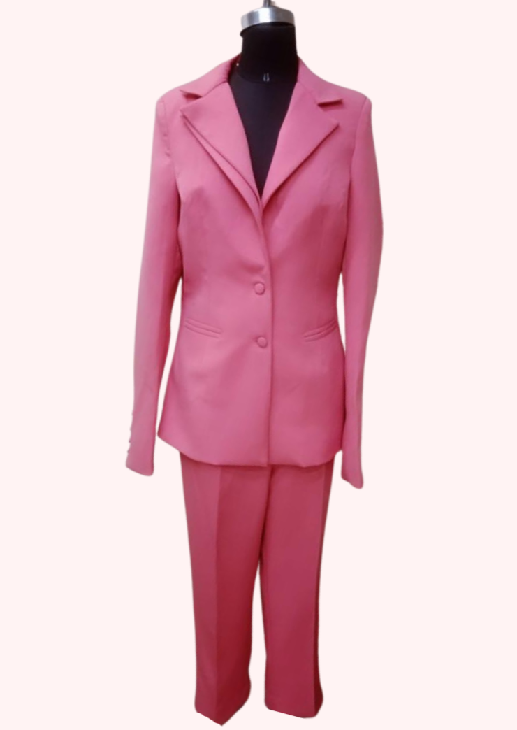 Pastel Pink Blazer Co-ord Set