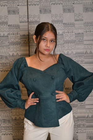 Suede Green Jacket