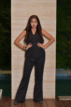 Black Flared Jumpsuit
