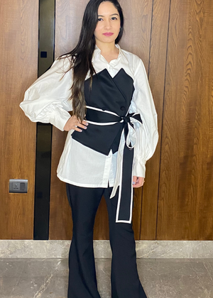 Black & White Corset Coord Set