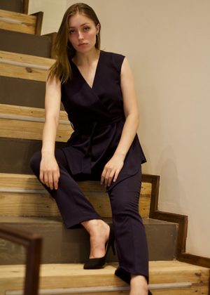 Overlap Navy Coord Set