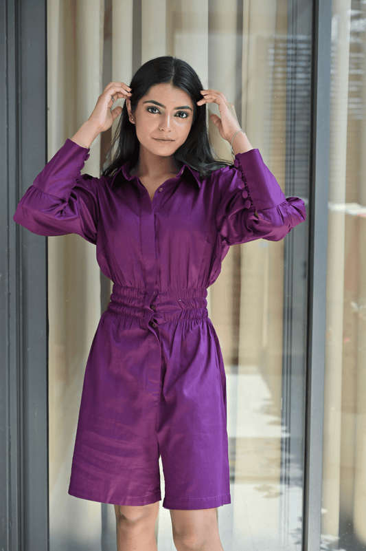 Purple Play Suit