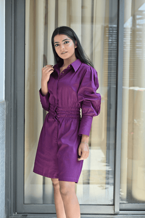 Purple Play Suit