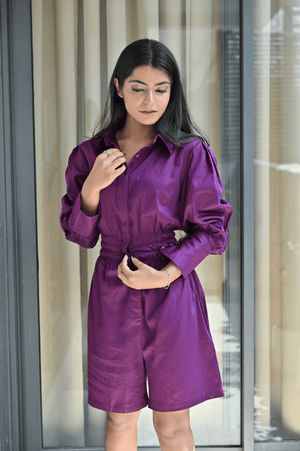Purple Play Suit