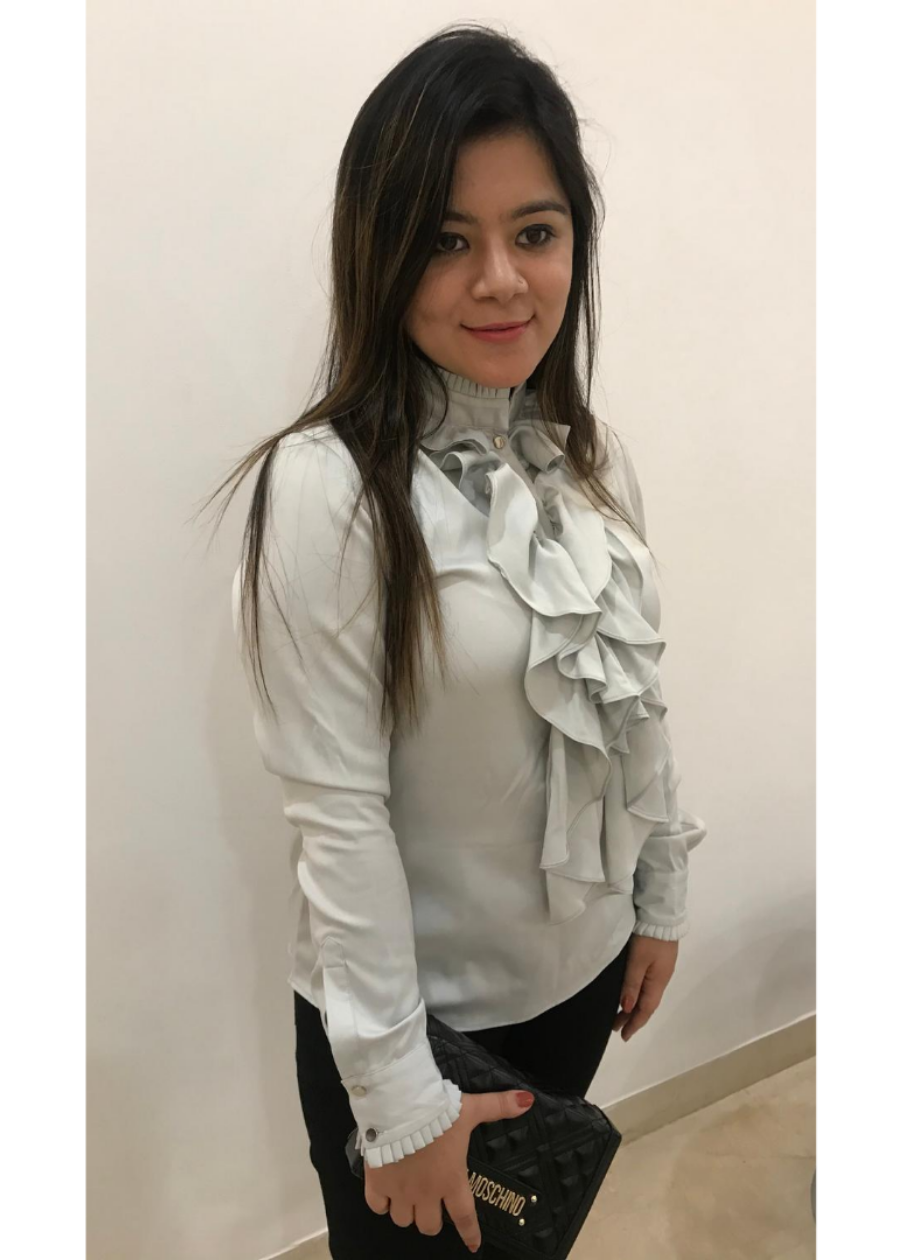 Ruffle Grey Top