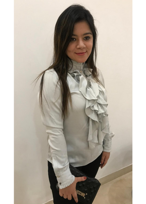 Ruffle Grey Top
